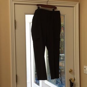 ZENERGY ,  Chico’s (size 2.5 short), Black, 87% polyester, 8% spandex.